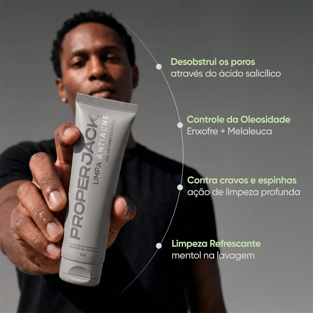 LIMPA ANTIACNE - Gel de Limpeza Antiacne Facial - 65g, foto 2