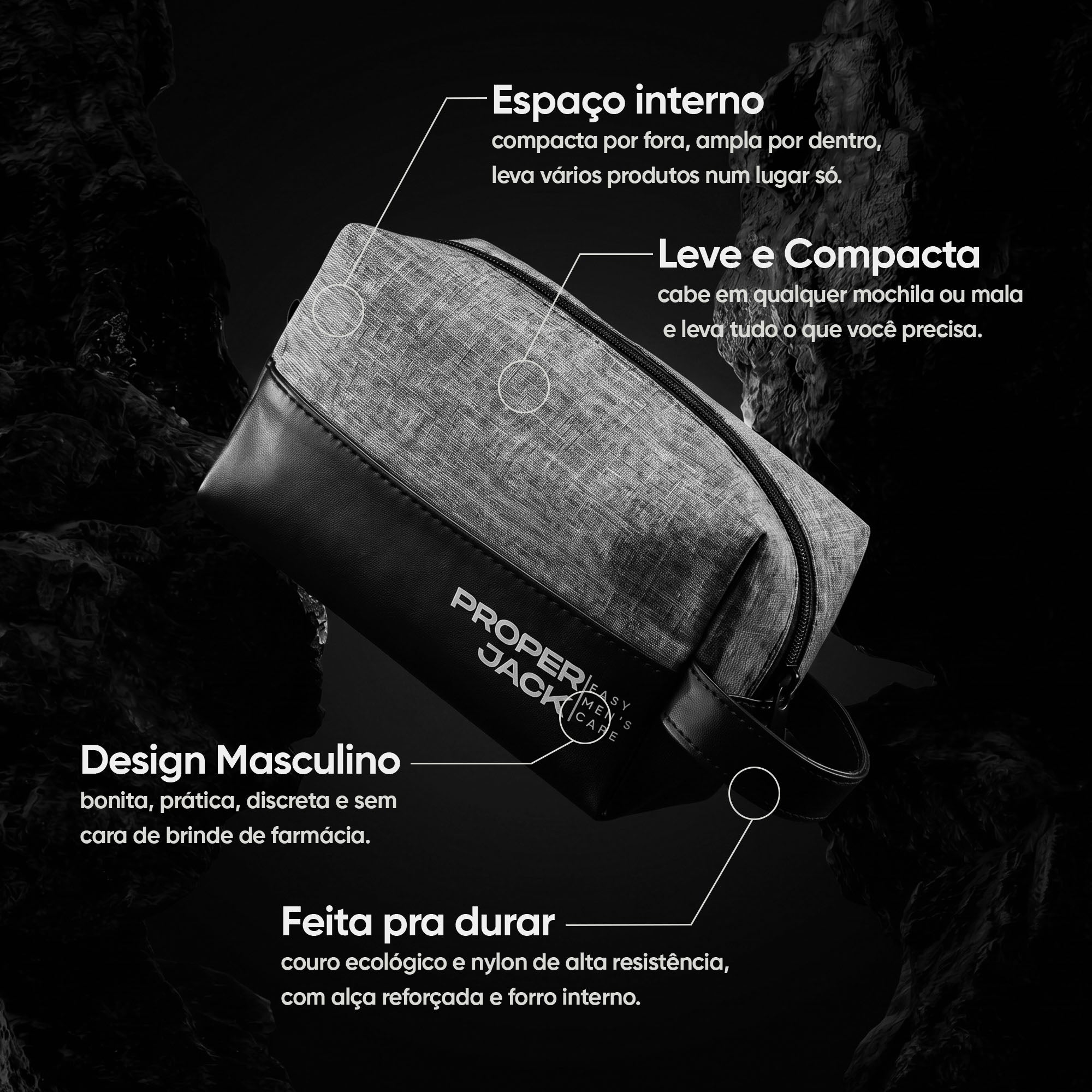 Kit Confident Basic — Perfume Confident + Necessaire Proper Jack